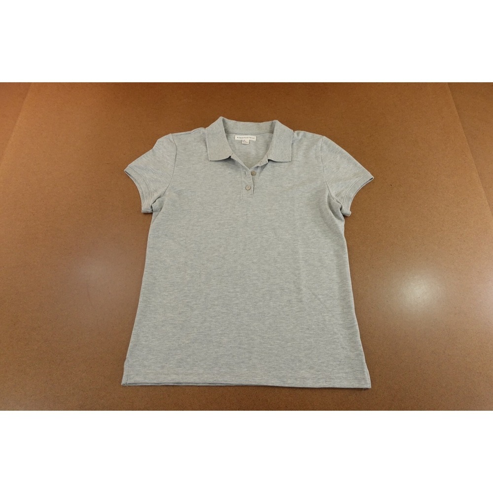 Aeropostale Womens Size XL Gray Short Sleeve Uniform Pique Polo Shirt NWT